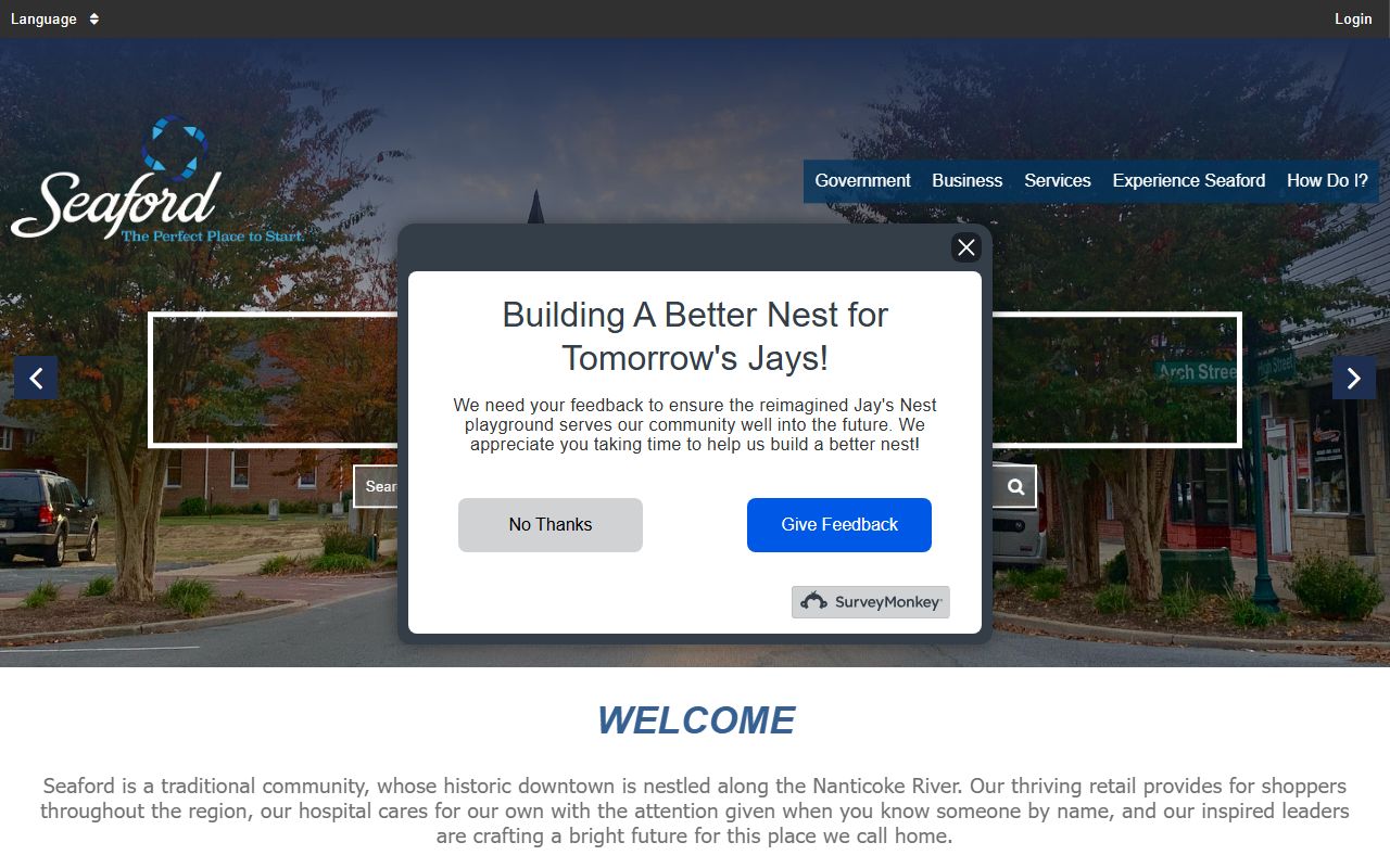 Seaford city website for Seaford police records